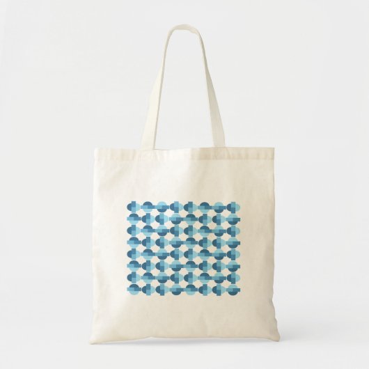 : Geometric Blue Harmony Tragetasche (Vorne)