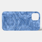 Geometric Blue Marble Case-Mate iPhone Hülle (Rückseite (Horizontal))