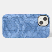 Geometric Blue Marble iPhone Hülle (Rückseite (Horizontal))
