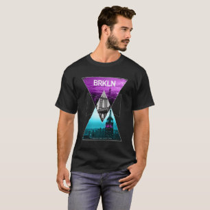 Geometric Brooklyn New York City Landscape, T-Shirt
