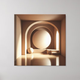 Geometric Calm – Minimalist Architecture Leinwanddruck