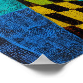 Geometric Cats – Bold, Bright and Playful Poster (Ecke)