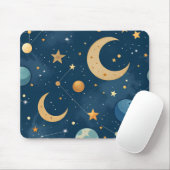 Geometric Celestial Mousepad (Mit Mouse)