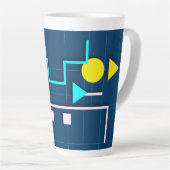 Geometric Circuit Mug Milchtasse (Rechte Ecke)