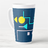 Geometric Circuit Mug Milchtasse (Linke Ecke)