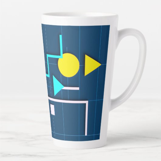 Geometric Circuit Mug Milchtasse (Rechts)