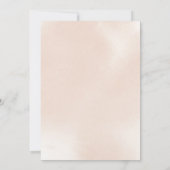 Geometric Classic Dusty Pink Rose Babydusche Einladung (Rückseite)