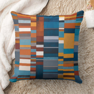 Geometric Color Block Pattern Southwestern Colors Kissen