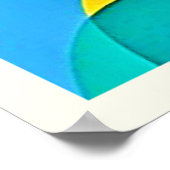 Geometric Color Symphony Poster (Ecke)