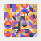 Geometric Colored shapes Magnet (Vorne)