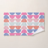 Geometric Colorful Semi Circle Geometric Badhandtuch Set (Handtuch)