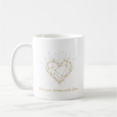 Geometric Constellation Heart Tasse - "Unsere Lieb (Links)