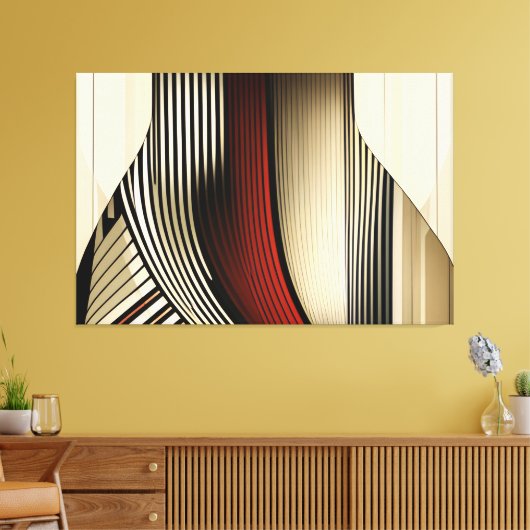 Geometric Convergence Leinwanddruck (Insitu (Wohnzimmer))