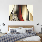 Geometric Convergence Leinwanddruck (Insitu (Schlafzimmer))