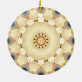 Geometric Country Sunshine Patchwork Ornament (Hinten)