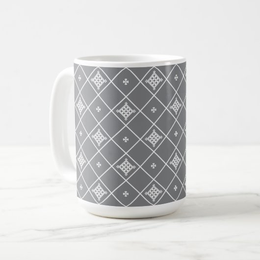 Geometric cross pendant kaffeetasse (Vorderseite Links)