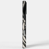 Geometric Crystal Black and White iPhone Case (Rückseite / Rechts)