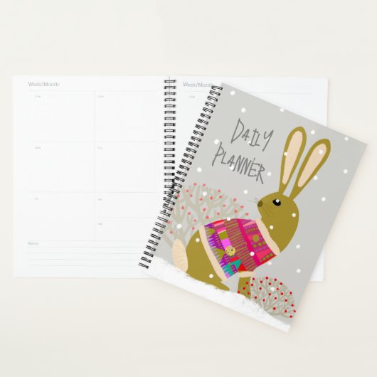 Geometric Cute Rabbit Daily Planner Planer (Anzeige)