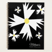 Geometric Daisy Botanical Name Planner Planer (Vorderseite)