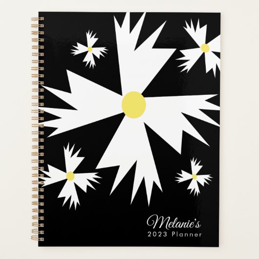Geometric Daisy Botanical Name Planner Planer (Vorderseite)