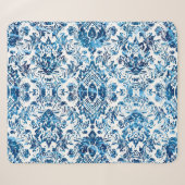 Geometric damask seamless pattern with grunge text sherpadecke (Vorderseite (Horizontal))