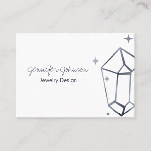 Geometric Dark Gray Foil Visitenkarte
