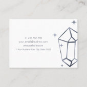 Geometric Dark Gray Foil Visitenkarte (Rückseite)