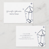 Geometric Dark Gray Foil Visitenkarte (Vorne/Hinten)