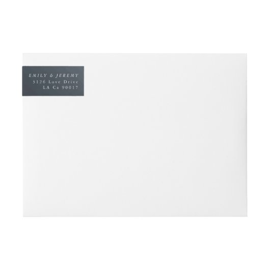 Geometric Dark Navy Gold Gatsby Wedding (Vorderseite)