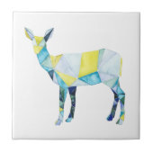 Geometric Deer Animal Fliese (Vorderseite)