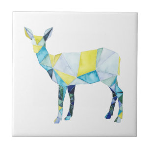 Geometric Deer Animal Fliese