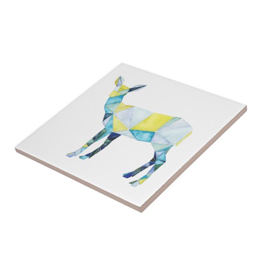 Geometric Deer Animal Fliese (Seite)