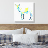 Geometric Deer Animal Leinwanddruck (Insitu (Schlafzimmer))