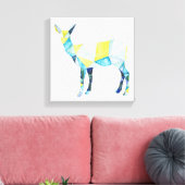 Geometric Deer Animal Leinwanddruck (Insitu (Wohnzimmer))