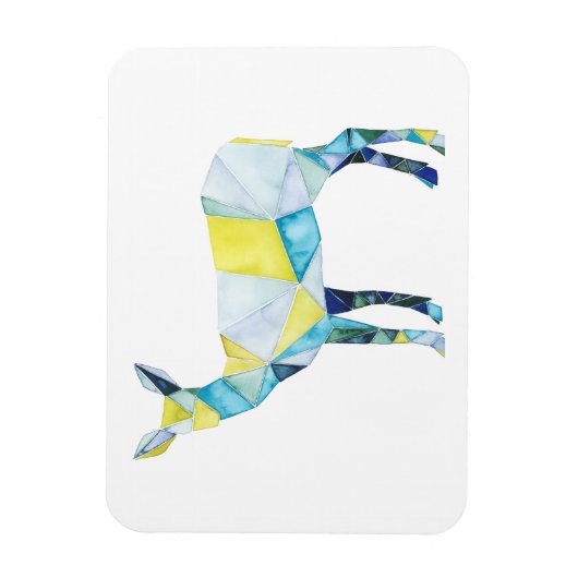 Geometric Deer Animal Magnet (Vertikal)