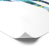 Geometric Deer Animal Poster (Ecke)