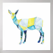 Geometric Deer Animal Poster (Vorne)
