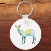 Geometric Deer Animal Schlüsselanhänger (Vorderseite)