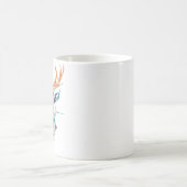 Geometric Deer Art | Modernes Design für Abstrakte Kaffeetasse (Mittel)