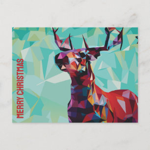 Geometric Deer Postkarte
