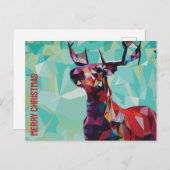 Geometric Deer Postkarte (Vorne/Hinten)