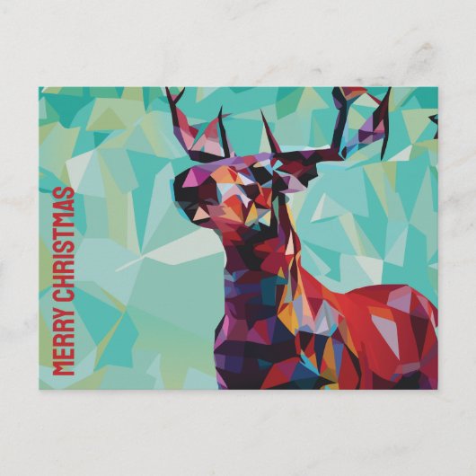 Geometric Deer Postkarte (Vorderseite)