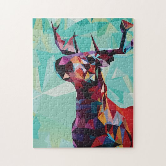 Geometric Deer Puzzle (Vertikal)