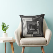 Geometric Depth Grid Kissen (Stuhl )