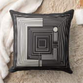 Geometric Depth Grid Kissen (Decke)