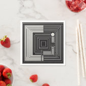 Geometric Depth Grid Serviette (Beispiel)
