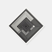 Geometric Depth Grid Serviette (Ecke)