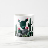 Geometric Desert Succulents Minimalist Kaffeetasse (Mittel)