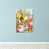 Geometric Design 18 Leinwanddruck (Insitu (Holzboden))