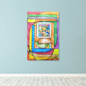 Geometric Design 26 Leinwanddruck (Insitu (Holzboden))